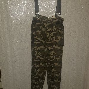 Fashion Nova Camo Overalls